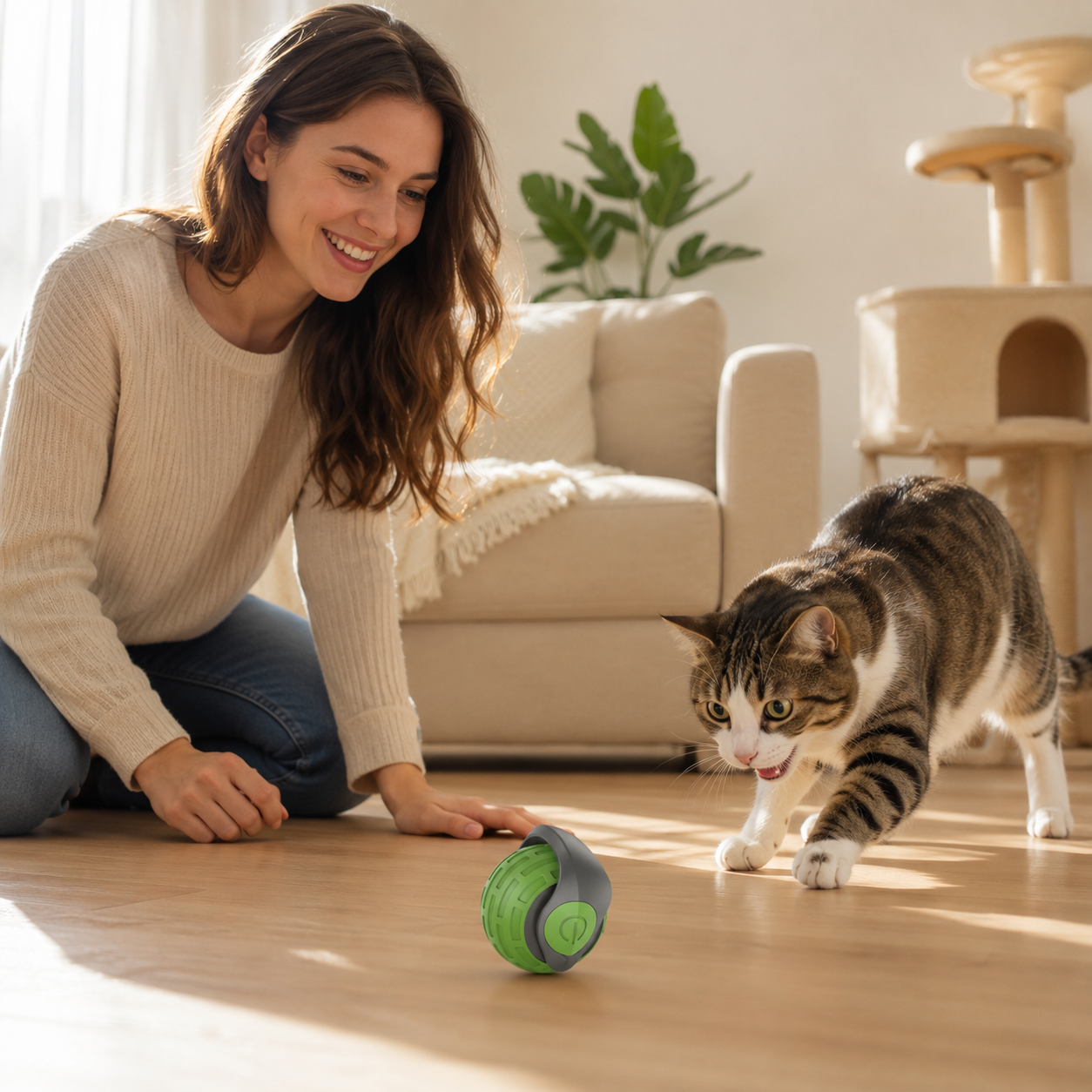 Zavenur™ Smart Rolling Cat Toy