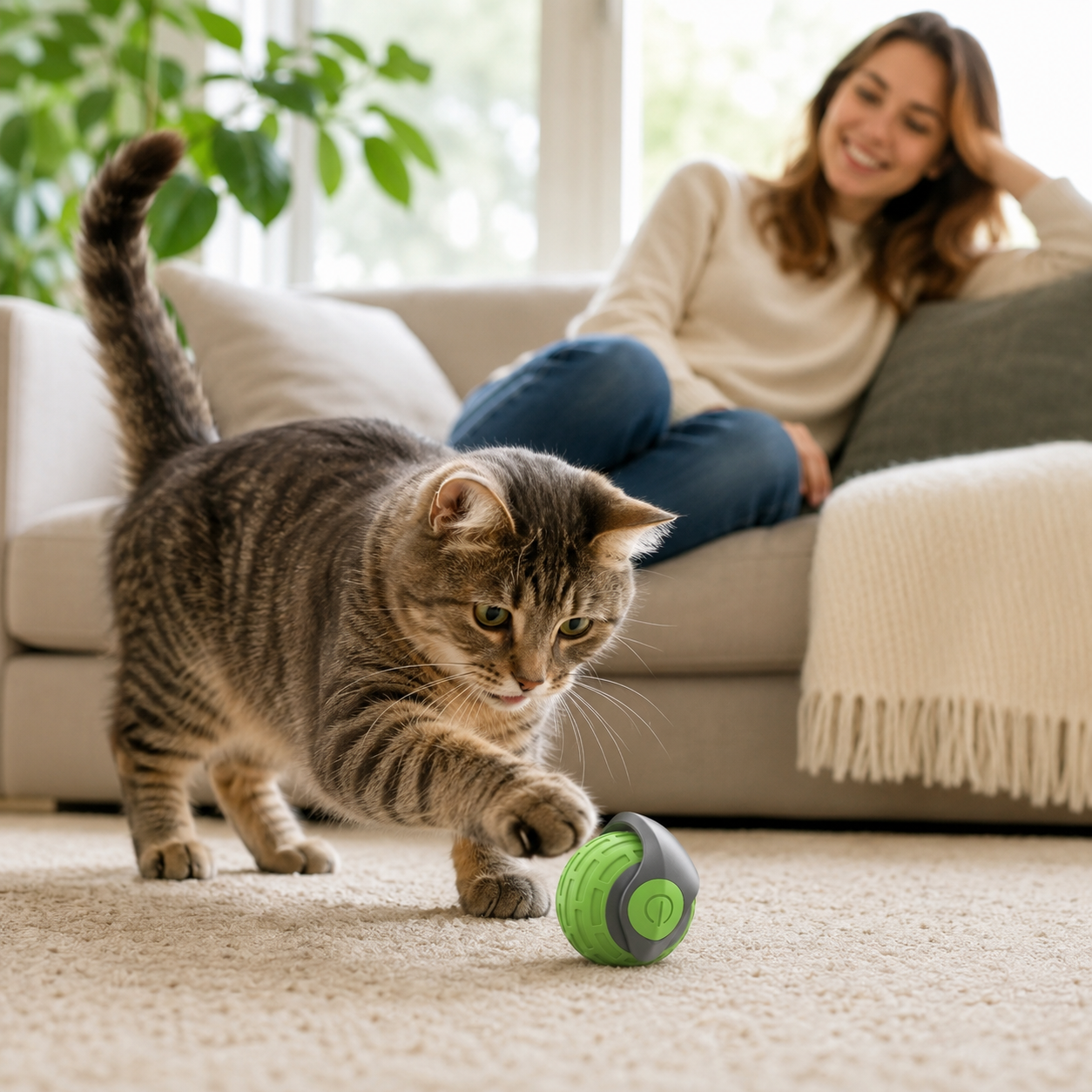 Zavenur™ Smart Rolling Cat Toy